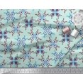 thumbnail image 2 of Soimoi Poly Georgette Fabric Tiles Moroccan Decor Fabric Printed Yard 52 Inch Wide, 2 of 3