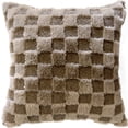 thumbnail image 1 of Mainstays Decorative Cushion Cover - Checker Teddy, Checkered Accent Cushion, 1 of 5