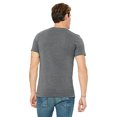 thumbnail image 2 of Bella Canvas Mens Jersey V-Neck Tee, M, Deep Heather, 2 of 3