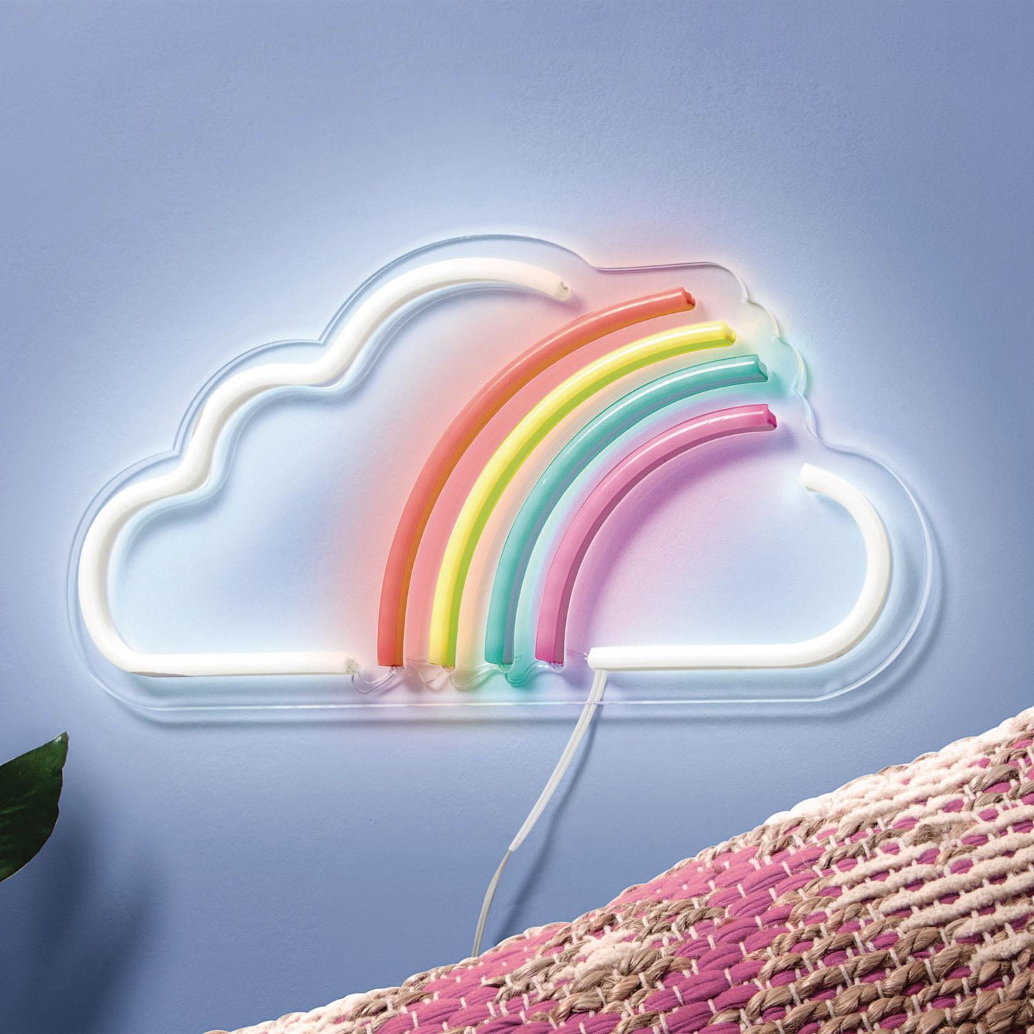 Merkury Nuage Arc-En-Ciel Enseigne Néon De 38,1 CM (15 PO)