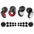 thumbnail image 1 of Sentmoon Bouchons d'Oreilles 27 dB Réduction du Bruit Bouchons d'Oreilles en Silicone Réutilisables pour Dormir Ronflement Moto Conduite Étude Doux Confortables Blocage du Son Bouchons d'Oreilles de Sommeil Lavables Protection Auditive, 1 of 2