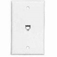 thumbnail image 1 of Cooper Wiring 3532-4W Flash Mint Phone Wall Jack - White, 1 of 3