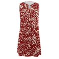 thumbnail image 5 of TJAZFJPA Robes de Soirée pour Femmes Soirée Femmes Élégante Col Rond Robe Débardeur Robe Décontractée à Imprimé Floral Robe Dos Nu Robe Ligne A Femmes, 5 of 5