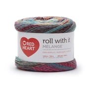 Red Heart® Roll with it melange™ #4 Worsted (Medium) Acrylic Yarn, 5.29oz/150g 389 Yards