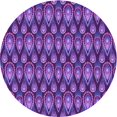 thumbnail image 1 of Ahgly Tapis d'Intérieur Lavable en Machine Carré Transitionnel Violet Vif, 3 Pieds Carré, 1 of 7