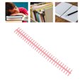 thumbnail image 4 of Binding Strip, Binding Comb 30 Hole 65 Sheet Holdable Wear Resistant 10 Pcs  For Loose Leaf Paper Rouge Pink, 4 of 8