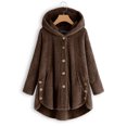 thumbnail image 1 of YOINS Womens Spring Fluffy Fleece Coats Cardigan Tunic Jumper Sweaters, 1 of 3