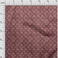 thumbnail image 3 of oneOone Velvet Maroon Fabric Asian Dabu Print Sewing Craft Projects Fabric Prints By Yard 58 Inch Wide, 3 of 4