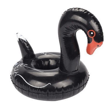Xingzhi Cup Coaster Swimming Pool Inflatable Cup Holder Pool Party PVC Beverage Bottle Coaster, Black Bird