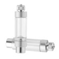 thumbnail image 4 of pitrice CO2 Bubble Single/Double Aquarium Aluminum Alloy Non-return CO2 silver 8cm 1Set, 4 of 6