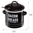thumbnail image 2 of Toytexx Bacon Grease Storage Container with Strainer, Vintage Cooking Oil Filter with Airtight Lid for Kitchen and Home, Enamelware- Random Color, 2 of 6