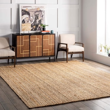 Handmade Braided Natural Pure Jute Area Rugs ,Home Décor Rugs Size 2.6 x 10 Feet ( 75 cm x 300 cm )