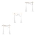 thumbnail image 1 of Decodeary Wedding Arch Drapes Memorable Setting For Big Day Not Easy To Wrinkle Easy Care white 3Set, 1 of 6