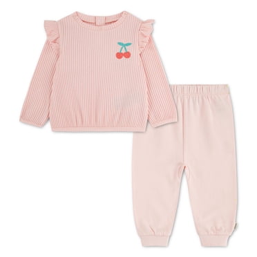 Ensemble 2 pièces Haut à Manches à Volants et Pantalon pour Bébé Fille Huggies Happy Hugs
