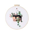 thumbnail image 1 of Needle and Thread Cat Hand Embroidery Kit for Beginners with Floral Modern Botanical Patterns Complete Stitching Art Set Easy Great Ideal Bundle, 1 of 7
