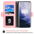 thumbnail image 2 of OnePlus 7 Pro Case, iCoverCase Genuine Leather Wallet Case Slim Fit Folio Book Design with Stand and Card Slots Flip Case Cover for OnePlus 7 Pro (Pink), 2 of 5