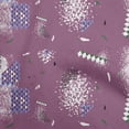 thumbnail image 1 of oneOone Viscose Jersey Wine Fabric Geometric Sewing Craft Projects Fabric Prints By Yard 60 Inch Wide, 1 of 4