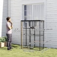thumbnail image 3 of PawHut Enclos Extérieur pour Chat Catio, Cage en Métal pour Chat avec Couvercle, 4 Plateformes, 3 of 10