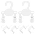 thumbnail image 1 of 10 Pcs Baby Hangers Closet Plastic Baby Clothes Hangers With Clips Kids Sock Shoe Drying Rack For Nursery Closet Organizer, 1 of 5