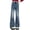 Blue, variant on Girls Soccer Leggings Pant Size Girls Fashion Cute Embroidered Pants Elastic Waist Wide Leg Jeans Loose Casual Demin Pants With Pockets