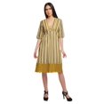 thumbnail image 1 of Moomaya Robe Imprimée Longueur Genou pour Femmes Grande Taille Vêtements Décontractés Tenue d'Été, 1 of 4