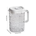 thumbnail image 3 of Household Cold Water Kettle Set of 4 Cold Brew Pitcher Water Bottle Cold Water Bucket for Refrigerator Juice Jars with Lids for Fridge Drink Container 2L, 3 of 6