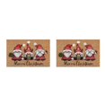 thumbnail image 1 of Baohd Wide Application Merry Christmas Gnome Doormat Soft And Comfortable Water Santa Claus 2Set, 1 of 6