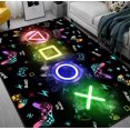 thumbnail image 1 of Gamer Rug for Boys Room Gaming Decor, Gaming Area Rug for Boys Room, Game Carpet with Non-Slip Backing Machine Washable 5'x7', Gamer Bedroom Decor, 1 of 5