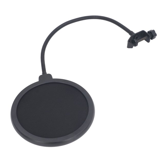 Filtre Mic Pop par Estink, Accessoire de microphone Polyvalent avec Maille Anti-Vaporisation à Double Couche, Doté d'Un Diamètre Intérieur de 13 cm. Comprend un Support Antichoc Réglable à 360° et un Tuyau flexible de 34 cm pour un Positionnement Précis. Fabriqué en Tissu durable et en Matériau ABS, Idéal pour l'Enregistrement, les Réunions, les Baladodiffusions Ou les Installations de Diffusion en Continu.