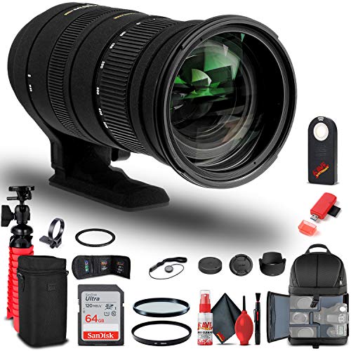 Sigma 50-500mm f/4.5-6.3 APO DG OS HSM Objectif pour Nikon (738306) Ensemble