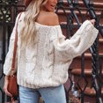 thumbnail image 4 of RKSTN Sweaters for Women Mode Manches en Vrac Pull Tops Chemisier Tricoté Pull Automne Sweaters, 4 of 5