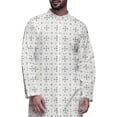 thumbnail image 4 of Atasi Button Down Asymmetric Printed Long Sleeve Rayon Kurta Pyjama Set, 4 of 4