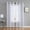 White, variant on Lisa Knitted Lace Curtain Medallion Design with Scalloped Bottom (38" W x 84" L, Silver)