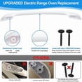 thumbnail image 3 of Oven Door Handle Replacement Compatible 316443601 Oven Door Handle with Screws, 3 of 8