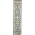 thumbnail image 1 of Unique Loom Narenj Medallion Pattern Design Rug 3' x 13' Runner Blue/Tan, 1 of 1