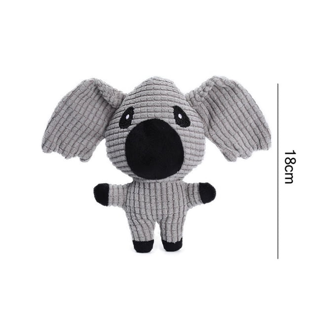 TopOne Internal Whistle Pets Plush Toys Bite Resistance Colorful Various Cute Cartoon Animal Shape Soft Dolls Interactive Training Props