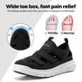 thumbnail image 2 of FitVille Men's Wide Summer Sandals Comfort Closed Toe Slipper Diabetic Sandals For Men With Arch Support, 2 of 6