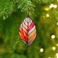 thumbnail image 5 of Meitianfacai Acrylic Flat Printing Leaves Christmas Decorations Christmas Tree Decorations Hanging Pendants, 5 of 5