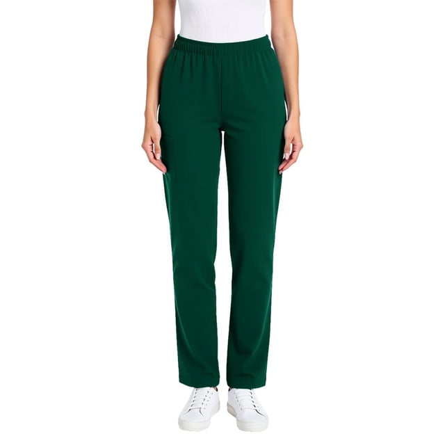HongQid Sarraus pour Femmes Taille Mi-Haute Jambe Fuselée Pantalon Cargo Bas en Tissu Extensible Tailles Régulières/petites