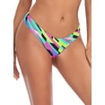 thumbnail image 3 of RELLECIGA Women's Super Cheeky Brazilian Cut Bikini Bottom, 3 of 6
