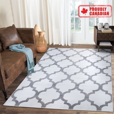 A2Z Contemporary Trellis Trendy Simple Soft Bedroom Area Rug Carpet Tapis (3x5 4x6 5x7 5x8 7x9 8x10)