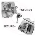 thumbnail image 3 of HEATSHAKING 1Set Galvanized Steel Parasol Pole Clamp Silver for Garden 9.60X6.00X3.90in, 3 of 8