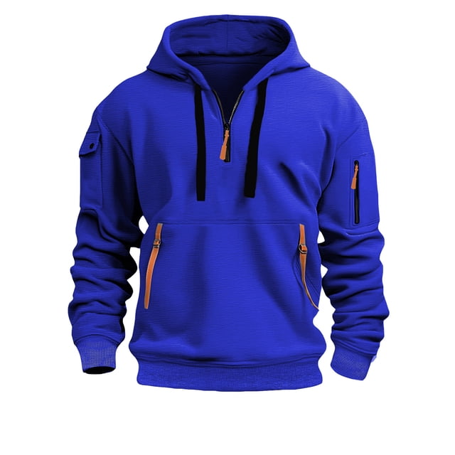 Kcodviy Men's Spring and Autumn Cute Hoodie Long Sleeved Hoodie Men's Skeleton Zip Up Hoodie Casual Unique Outdoor Design Virginity Rocks Hoodie Solid Color Long Sleeved Hoodie