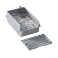thumbnail image 3 of Kojooin Stainless Steel Cat Litter Box with Lid Large Litter Box for Big Cats Non-Stick Stainless Steel Cat Boxes High Sides, Kitten Metal Boxes, Anti-Leakage, Easy to Clean 6''Deep, 3 of 8