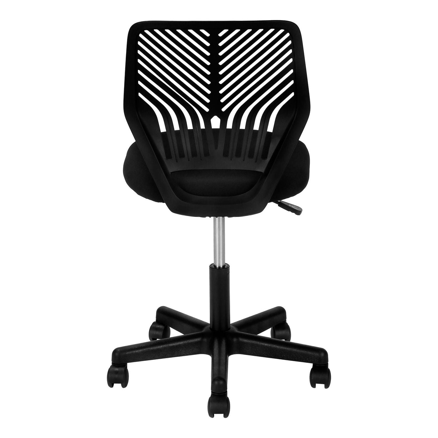 Monarch Specialties Chaise De Bureau, Hauteur Ajustable, Pivotant, Ergonomique, Bureau, Travail, Juvénile, Métal, En Tissu, Noir, Contemporain, Moderne