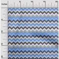 thumbnail image 2 of oneOone Rayon Light Blue Fabric Chevron Craft Projects Decor Fabric Printed By The Yard 56 Inch Wide-RC, 2 of 5