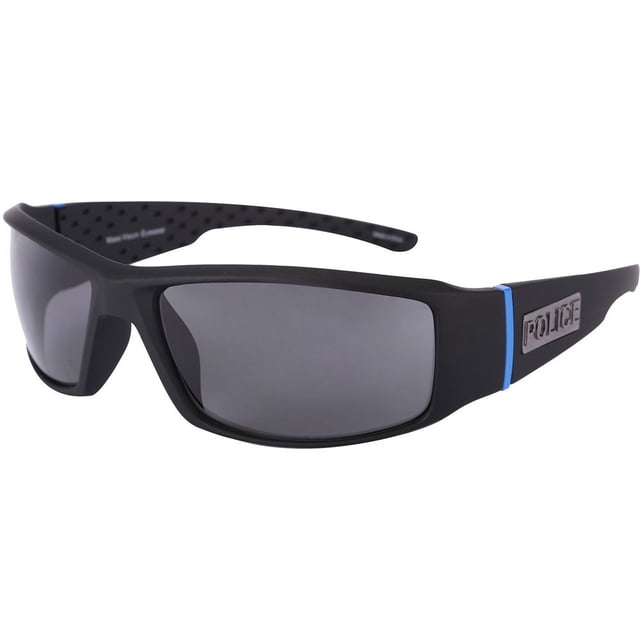 Police/Sheriff TAC Polarized Sport Wrap Thin Blue Line Sunglasses
