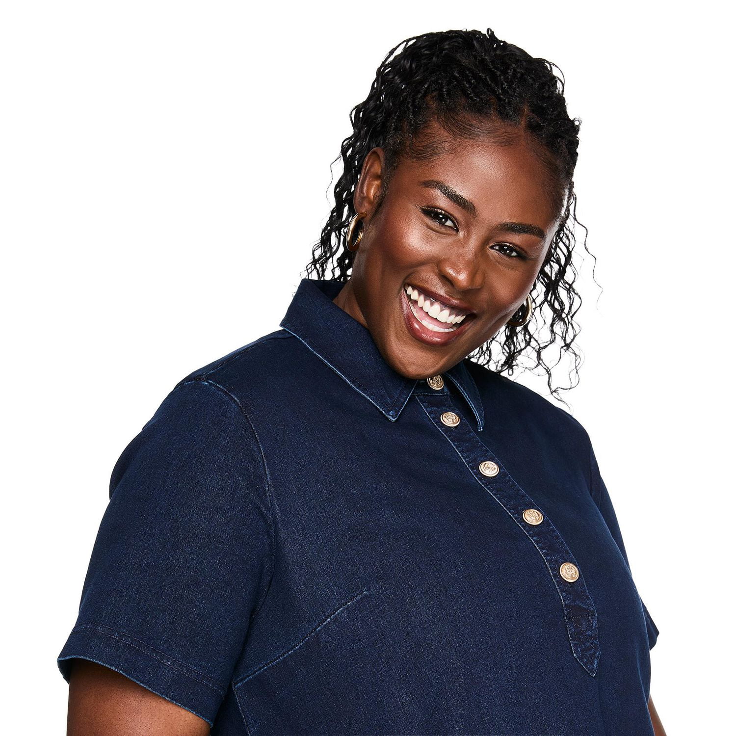 Robe en denim Lane Bryant Plus pour femmes