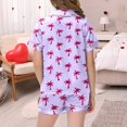 thumbnail image 5 of Luvoko Ensemble de Pyjama 2 Pcs pour Enfants Imprimé Graphique Chemise à Manches Courtes Boutonnée Shorts Pyjama, 5 of 5