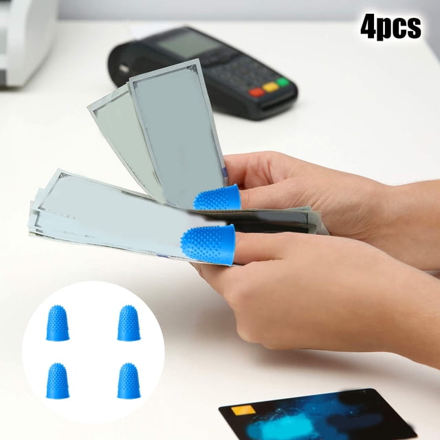 Finger 2 Product Title for Counting Sorting Writing and Sports Games – Durable Rubber Finger Tip Pads for Grips and
